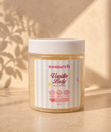 Vanilla lady body scrub